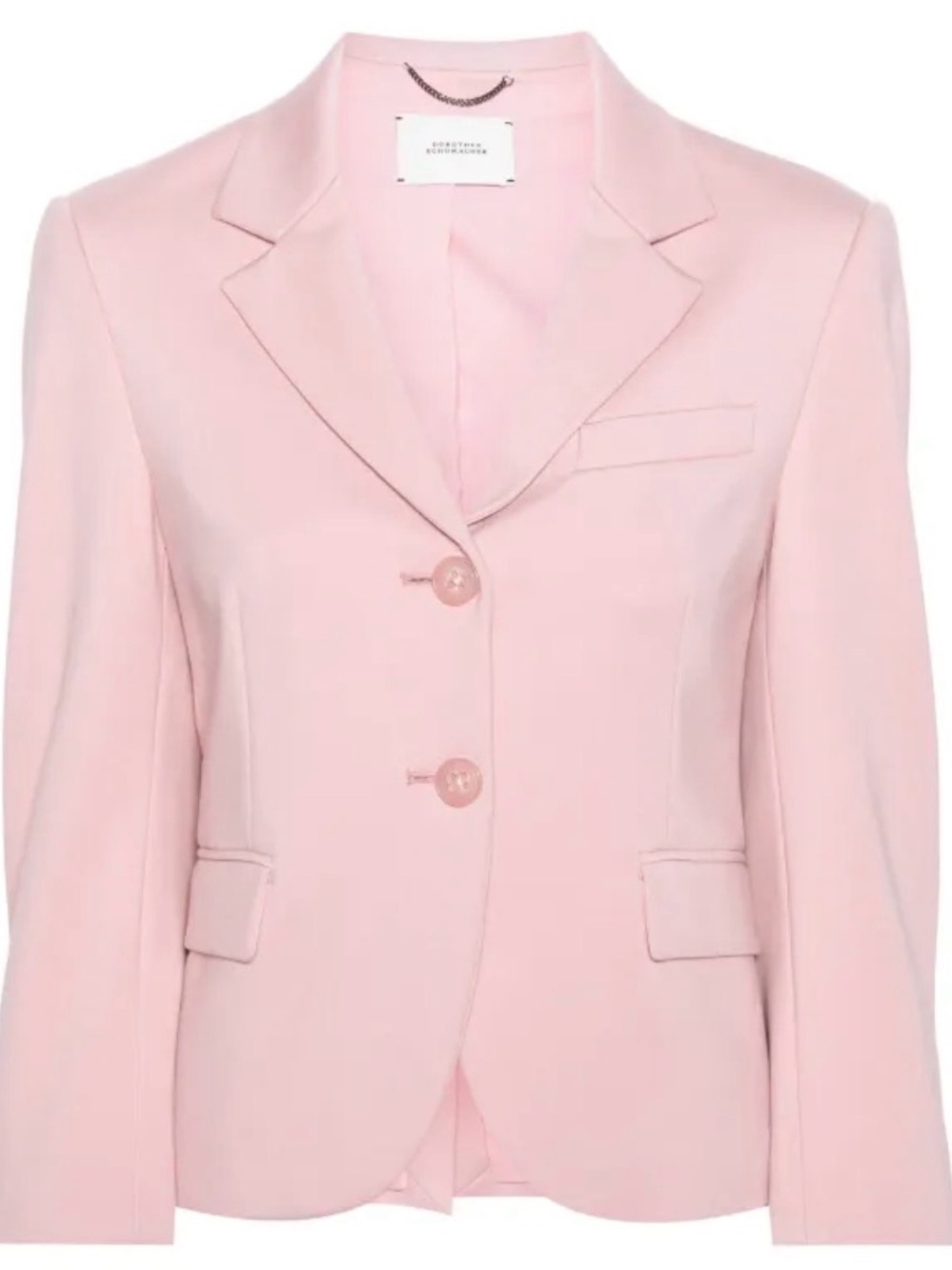 Dorothee Schumacher Blush Pink Tailored Blazer Size 2 Made in Italy